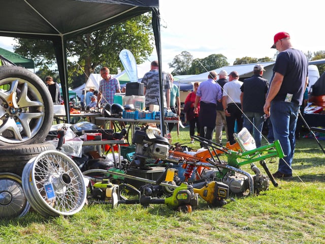 Motoring stands at the International Autojumble