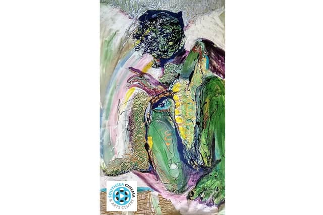 Leyla Sabah’s striking abstract works are on display at Southsea Cinema and Arts Centre in Palmerston Road, from October 28-November 21.