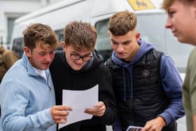 Delighted students share their results