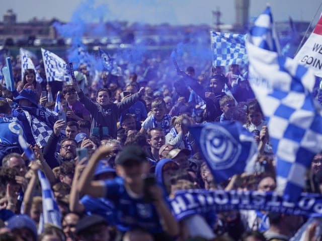 During the Portsmouth FC and Portsmouth Women Champions on the Common, celebrating Pompey’s double title triumph  Images ©Jason Brown +44 7545 760582