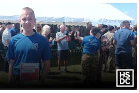 HSDC student Archie Dinnage at the annual PDS Pass-Off Parade.