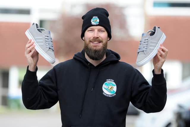 Luke Tench (36) from Lordshill, Southampton, set up Tenchy's Tredz on March 1, 2021.Picture: Sarah Standing (010421-3062)