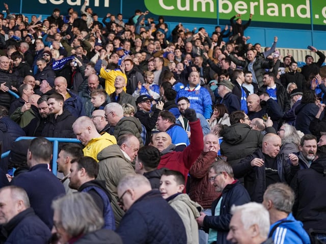 1,848 Pompey fans made the near 750-mile round trip to Carlisle's Brunton Park.