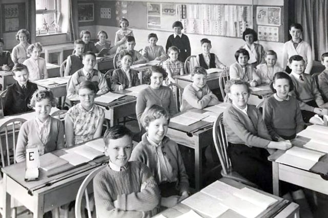 How it used to be, children at their desks facing the front.  Picture: Mick Cooper collection