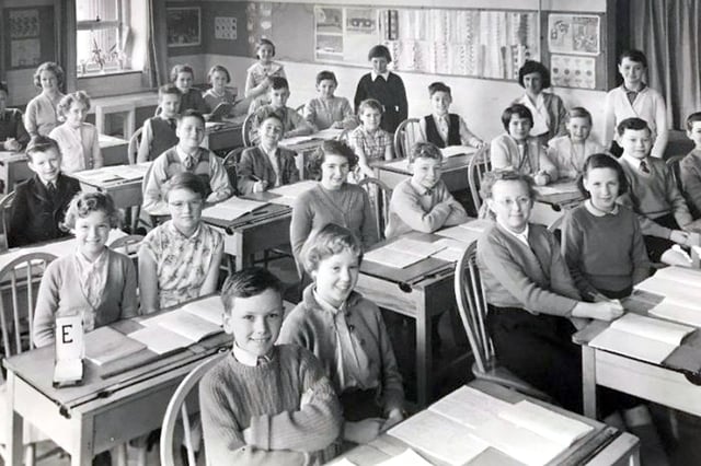How it used to be, children at their desks facing the front. Picture: Mick Cooper collection