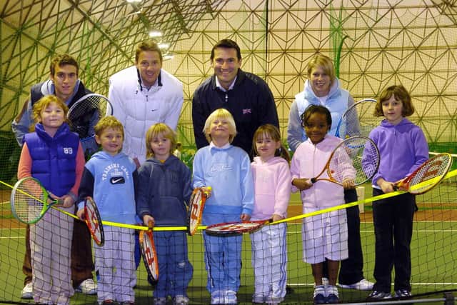 Flashback to 2007. Front (from left): Alice Mitas 6, Cameron Clarke 5, Wilson Neaves 6, Blu Baker 5, Morgan Rixon 4, Thandy Malambo 6, Alex Pugh 6. Back (from left): Oliver Barnes, Kevin Baker, Roger Draper (LTA), Claire Overton
PICTURE:  PAUL JACOBS