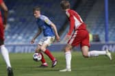 Hayling Island's Harry Jewitt-White made his full league debut in Pompey's 1-0 win over Accrington. Picture: Jason Brown/ProSportsImages