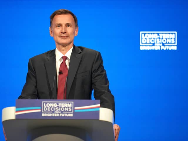 Jeremy Hunt MP, Chancellor of the Exchequer. Picture by Christopher Furlong/Getty Images