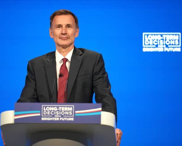 Jeremy Hunt MP, Chancellor of the Exchequer. Picture by Christopher Furlong/Getty Images
