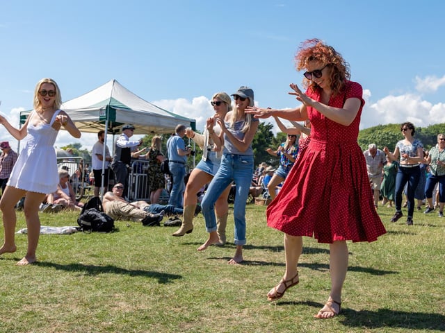 Jiving at the Bandstand. Picture: Mike Cooter (210724)