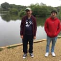 Two members of Ready2Shine during a wellbeing walk