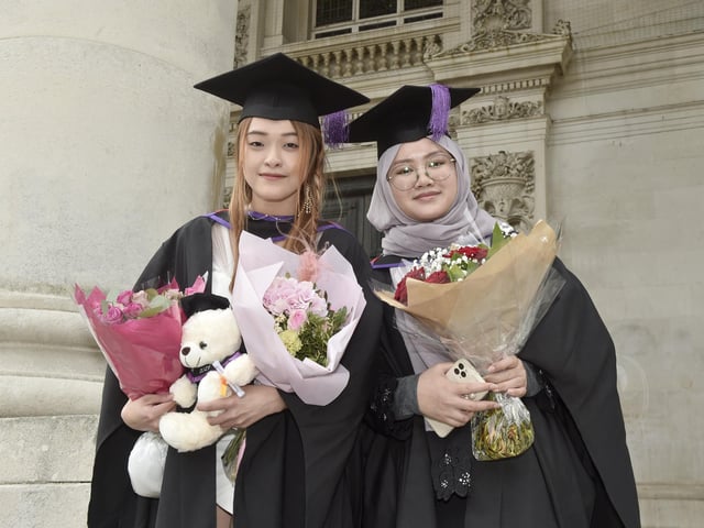 Students graduating from the Faculty of Science and Health
Picture: Sarah Standing (180723-6835)