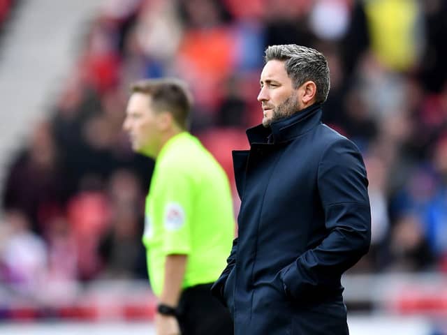 Lee Johnson found himself at the heart of controversy yesterday. Picture by FRANK REID