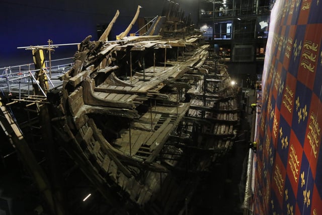 Henry VIII's warship, the Mary Rose after a £5.4m museum revamp on July 19, 2016. The ship, which was raised from the Solent in 1982, was launched in Portsmouth in 1511 and sank in 1545 at the Battle of the Solent. Picture: Olivia Harris/Getty Images