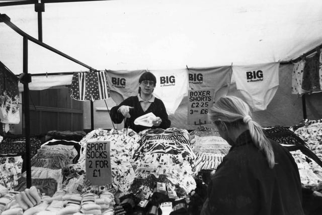 Although basically a fruit and veg market, farther along towards Stanhope Road you could buy just about anything within reason - including sport socks!