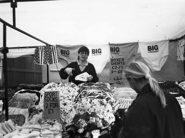Although basically a fruit and veg market, farther along towards Stanhope Road you could buy just about anything within reason - including sport socks!