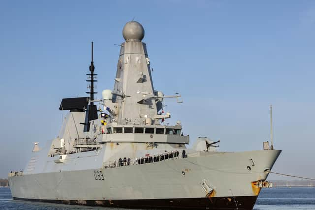 Ministry of Defence handout photo of HMS Dauntless. Pic: LPhot Stuart Dickson/PA Wire