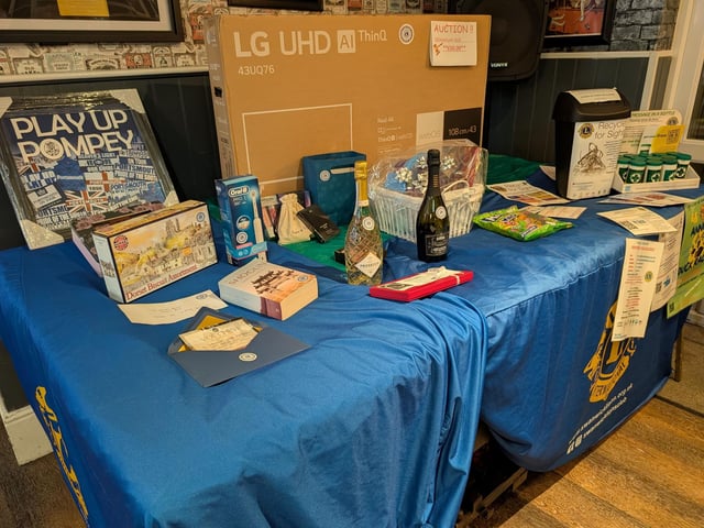 Donated raffle prizes and auction prize