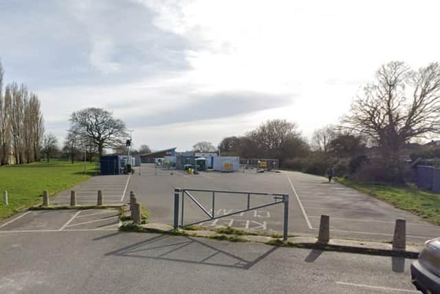 Travellers set up at a car park near Cams Alders Palmerston Business Park. Pic Google