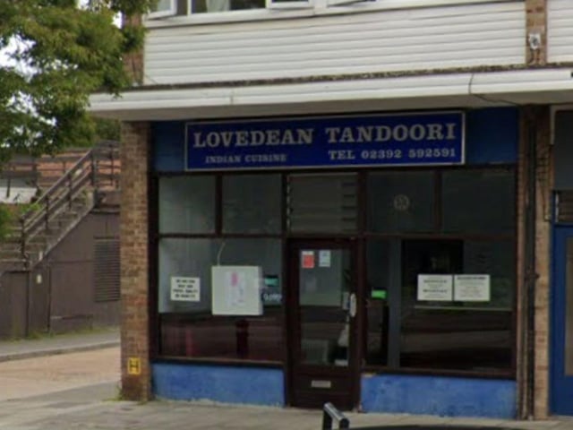 Lovedean Tandoori at 341 Milton Road, Waterlooville was rated 5 on February 29.
