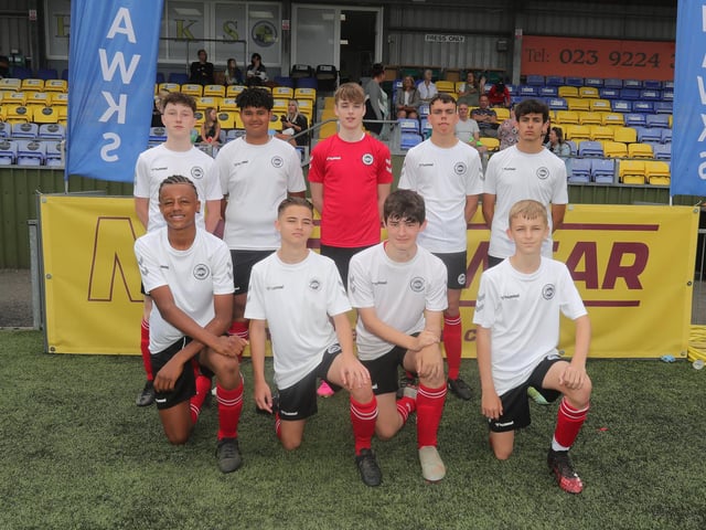 Chichester City Colts U15s at the Havant and Waterlooville FC Summer Tournament. Picture: Dave Haines