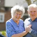 Molly and her husband Alan Jones from Denmead, celebrated their Diamond Wedding Anniversary on Thursday, March 25. Picture: Sarah Standing (290321-2939)