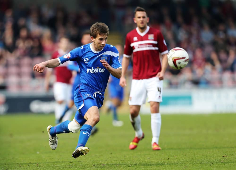 Wes Fogden scored two goals in 28 appearances for Pompey. Picture: Joe Pepler