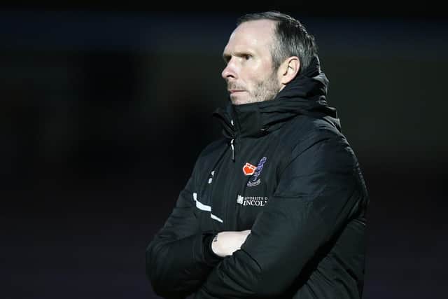 Michael Appleton brings his Lincoln side to Fratton Park on Tuesday night. Picture: Pete Norton/Getty Images