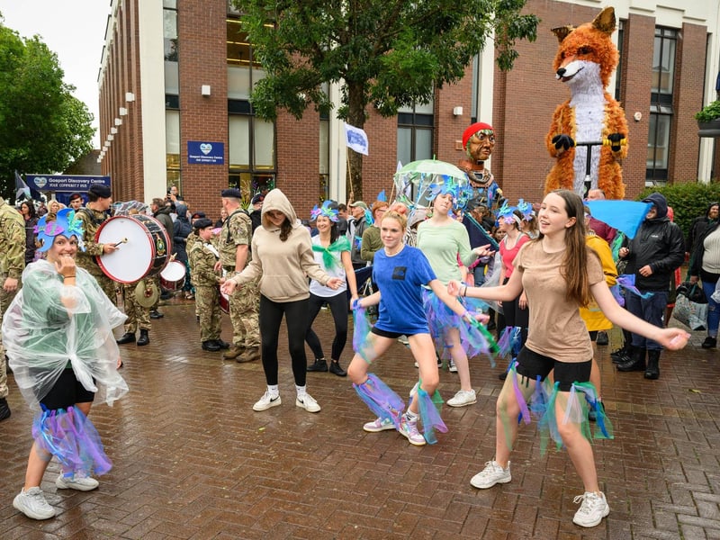 Pictured is: A carnival atmosphere despite the weather
Picture: Keith Woodland (170721-85)