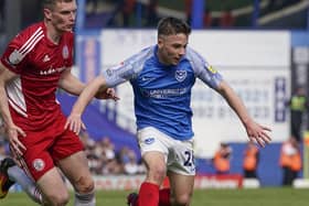 Tom Lowery drops to the bench for Pompey's penultimate game of the season at Derby. Picture: Jason Brown/ProSportsImages