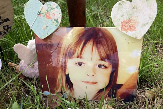 Memorial for Saffie-Rose Roussos in Bath Lane Recreation Ground Fareham 