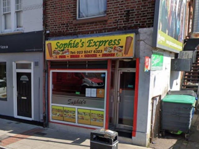 Sophie's Express at 28 North Street, Havant was rated five after inspection on March 8.