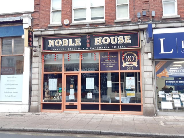 Noble House in Osborne Road, Southsea, has a Google rating of 4.1 with 289 reviews.