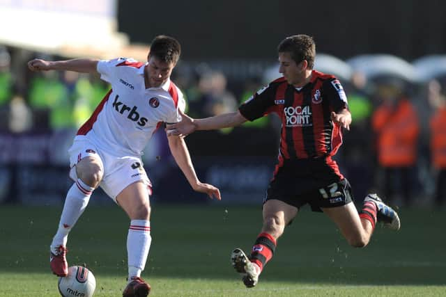 Wes Fogden (right) won promotion to the Championship at Bournemouth under Eddie Howe. Picture: PA Wire/Press Association Images