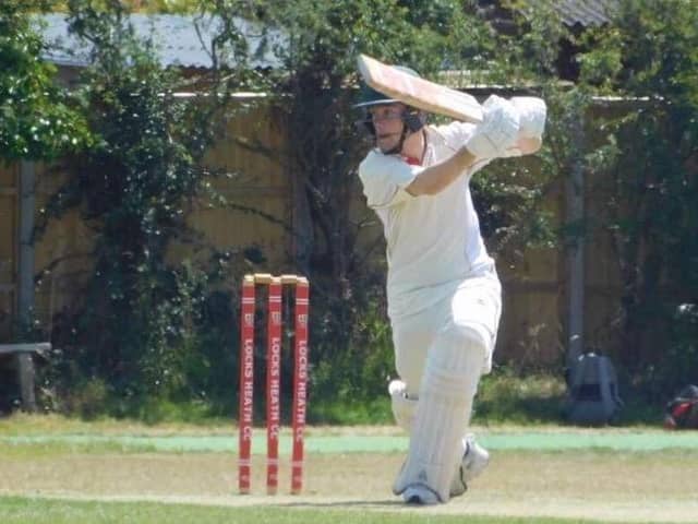 Locks Heath opener Joe Baker passed 1,000 Hampshire League runs for the season in  the final game of the  County Division 3 South campaign
