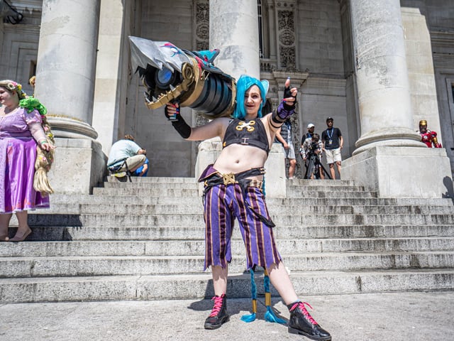 Portsmouth Comic Con 2023 at Portsmouth Guildhall on Saturday 3rd June 2023Pictured: People dressed up at the eventPicture: Haibur Rahman