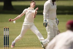 Jacob Harris hit 44 not out for Sarisbury and took an early wicket, but Calmore Sports still won in their Southern Premier League fixture at Allotment Road. Picture: Keith Woodland