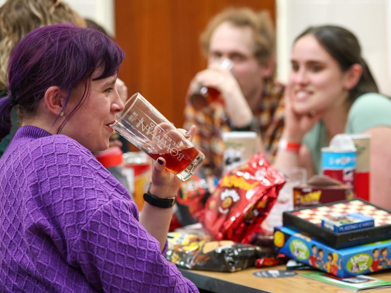 Amy Ray, left. Wickham Beer Festival, Wickham Community Centre
Picture: Chris Moorhouse (051024-066)