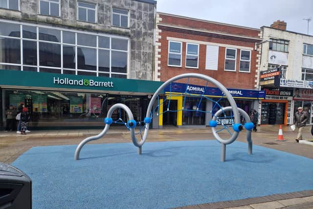 Changes include new seating, more planting, play equipment for children, new cycle stands, and a pavement graphic by local artist, Angela Chick following a successful competition run in conjunction with the council’s Safer Streets team.