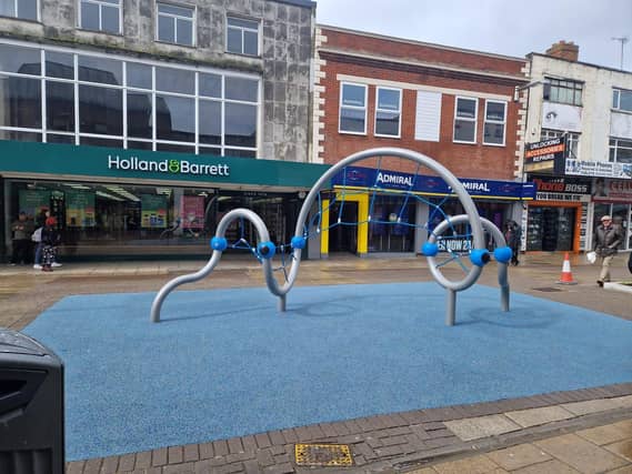 Changes include new seating, more planting, play equipment for children, new cycle stands, and a pavement graphic by local artist, Angela Chick following a successful competition run in conjunction with the council’s Safer Streets team.
