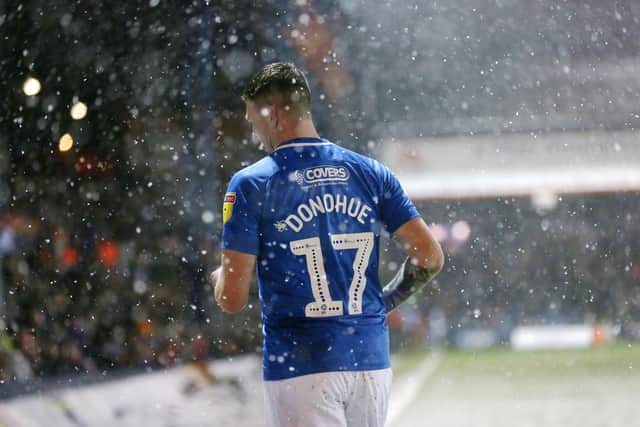 Pompey paid Chesterfield an undisclosed fee for Dion Donohue in August 2017 under Kenny Jackett. Picture: Joe Pepler