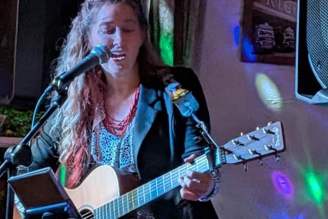 Stacy Gabel performing