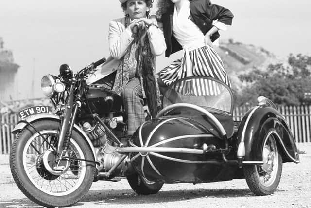 Sylvester McCoy, as Dr Who, with Bonnie Langford as his companion, Mel