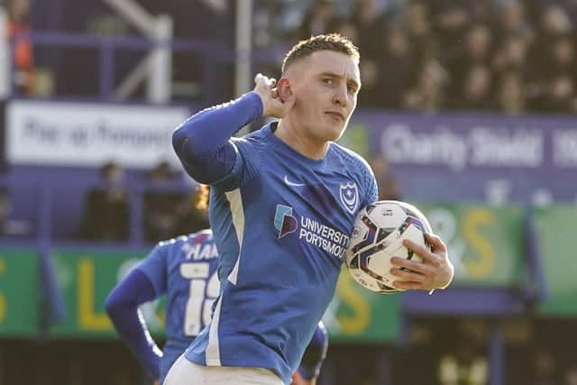 Ronan Curtis has lifted the lid on his controversial celebration in the dramatic draw with Fleetwood, yesterday.   Picture: Jason Brown