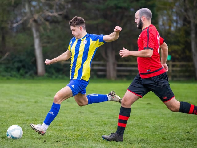 AC FC (blue/yellow) v Chichester United. Picture by Alex Shute