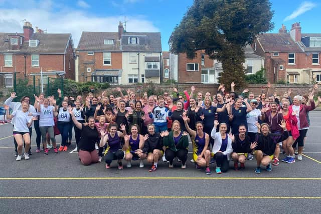 The teams who competed in the Netball in the Community end of season tournament