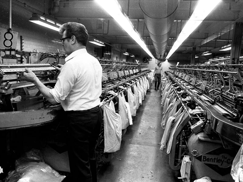 The Mansfield factory in full swing.