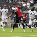 Reeco Hackett-Fairchild was selected ahead of Ronan Curtis for Pompey's 1-0 defeat at MK Dons on Saturday. Picture: Jason Brown/ProSportsImages