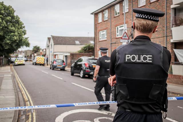 Clarkes Road following a knife incident. Picture on Wednesday 25th June 2025.     Picture: Habibur Rahman