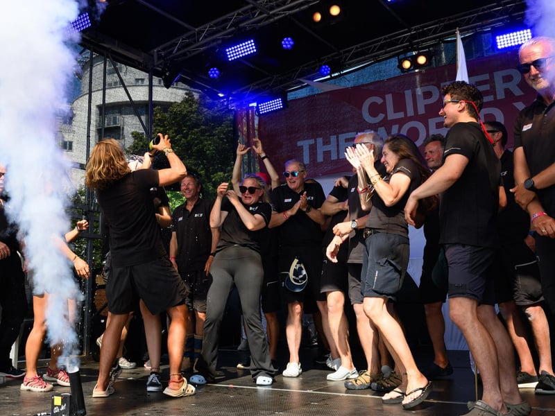 There were joyous scenes as each team got their moment to celebrate.Picture: Keith Woodland (270721-136)